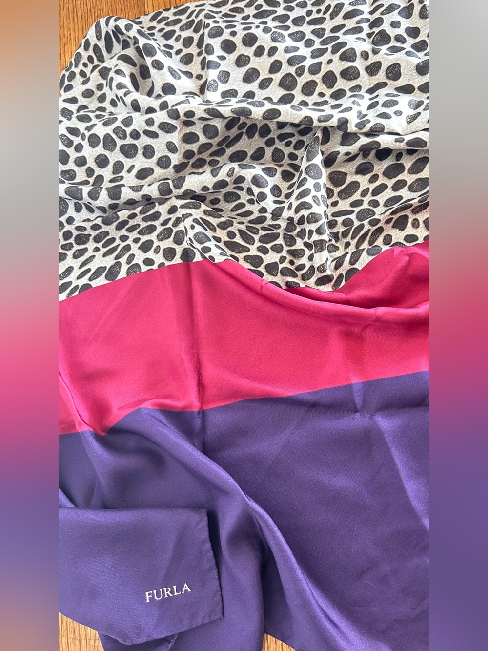 FURLA 100% SILK SCARF